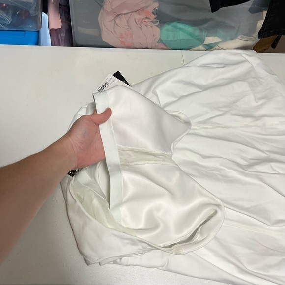 Athleta Play It Forward Mini Exercise Dress Solid White XL K2 - Picture 10 of 11